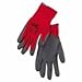 Ninja Coated-Palm Gloves, Medium, Gray/Red (1 Pair)