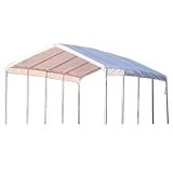 ShelterLogic Super Max Canopy Accessories Replacement Cover, White, 12 x 26-Feet