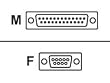 500-163 Cable Modem DB9F To DB25M 6FT