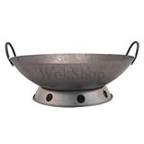 14 inch Carbon Steel Hand Hammered Wok (incl. wok ring)