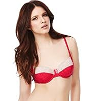 Limited Collection Floral Lace & Spotted Plunge A-DD Bra