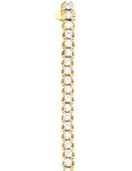 14K White Gold 01.00 Cttw Line Bracelet