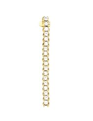 14K White-Gold Line Bracelet by US Gems