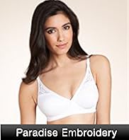 Non Wired Fleece Paradise Embroidered Padded Bra