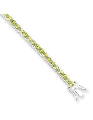 Sterling Silver Peridot Bracelet
