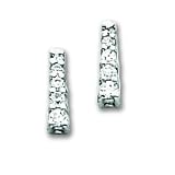 14kw AA Diamond Journey Earring