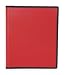 Dakota Designs 2LKH6 Zipper Binder, O-Ring, 1 In, Red
