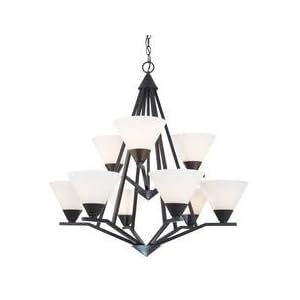 Nine-Light Chandelier by 