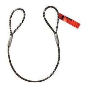 Dayton 1DND9 Sling, Wire Rope, 4 Ft L, Vert Cap 0.65 Ton