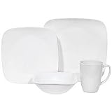 Square 16-Pc Set, Service for 4 (Pure White)