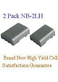 TwinPeaks 2 Pack Canon NB2L. NB2LH Brand New Equivalent 1200mAh LithiumIon Camera/Camcorder Battery, Long Lasting cell. It meets or exceeds OEM specifications!