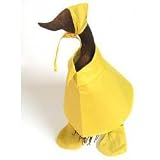 Wood Duck - Medium Lawn Ornament with Raincoat - Set of 2 (Brown Yellow) (10H x 4.5W x 6D)