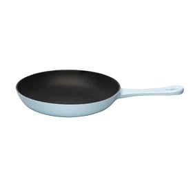 Le Creuset Cast Iron Omelette Pan, Satin Blue, 20 cm