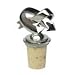 Twisted Heart Pewter Wine Bottle Stopper