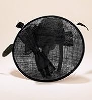 Teardrop Feather Mesh Bow & Disc Headband