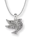 Boma Marcasite Dove Necklace