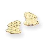 14k Bunny Childrens Earrings