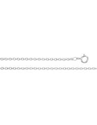Solid Cable Chain Platinum Ch176 16 Inch