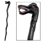 Wood walking stick, 'Dragon'