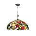 Dale Tiffany 7362/1LTA Fruit Jewels Pendant Light , Antique Brass and Art Glass Shade