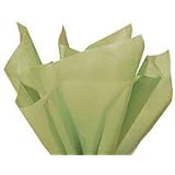 Brand New Sage Green Light Olive Bulk Tissue Paper 15" x 20" - 100 Sheets