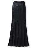 Signature Silk Collection: Pleated Silk Skirt (misses 6 SCARLET)