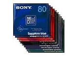 Sony - Mini disc - Pack de 10 - 80 minutes - Couleur - Boîte en carton - 10MDW80CRXK