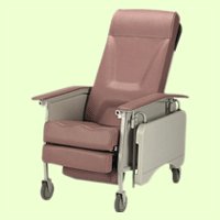 Deluxe 3 Position Recliner Fabric: Jade, Size: Adult