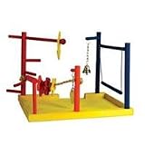 Wood Play Gym,Bird Cages, Bird Bedding, Bird Carriers, Bird Nests, Birds, Pet and Supplies