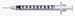 1cc Insulin Syringe 29gauge X 1/2 Ultra Fine Permanently Attached Needle - Case of 200