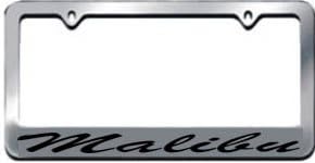 Malibu License Plate Frame