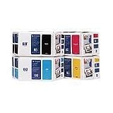 HP 80 Set 4 Cartridges @ 350ML DesignJet 1050 1055 Ink, Refurbished In The USA by 