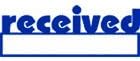 RECEIVED With Date Box Self-Inking Stamp -Blue
