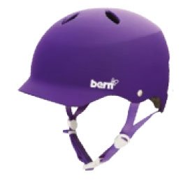 Bern Lenox Water Matte Helmet (Purple, Medium)