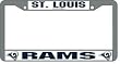 St. Louis Rams Chrome License Plate Frame - SET OF 6 - Sports Merchandise