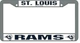 St. Louis Rams Chrome License Plate Frame