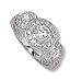 Vintage Triple Pave CZ Ring