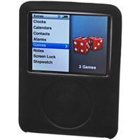 Cellet Apple iPod Nano 3rd Generation Black Silicone Case