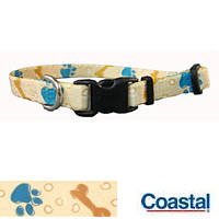Pet Attire Ribbon Majestic Print Adjustable Collar Size From 18 to 28 Inches with a Width of 1 In.