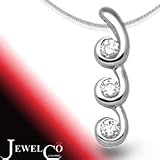 Jewelco London 18 Carat White Gold 16pt Diamond Pendant