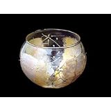 Angel Wings Design - Hand Painted - 19 oz. Bubble Ball with candle by 