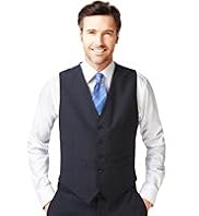 Regular Fit 5 Button Lightweight Waistcoat with Wool