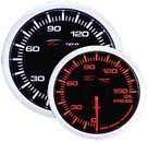Depo Racing Super White/Amber Oil Pressure Gauge
