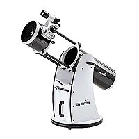 Skywatcher 8" Dobsonian 1200mm Focal Length (f/5.9) with 2" Crayford Style Focuser, 1.25" adaptor, 10mm & 25mm Plossl Eyepieces, 8x50 VF, & Rocker Mount