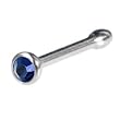 Austrian Crystal Metallic BLUE Nose Bone