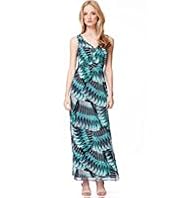 Autograph Geographic Tropical Print Maxi Dress