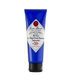 Jack Black Moisturizing Sun Guard Oil-Free Very Water Sweat Resistant Sunscreen SPF 30+ Black Diamond Formula 4 oz