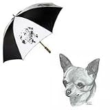 Chihuahua Smooth Umbrella by Porcelain by Rosalinde (60' Arc)