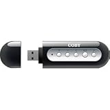 Coby USB Stick MP3 Player 1GB - Black (MP200-1GBLK)