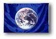 Earth Flag Large, Printed Both Sides, Outdoor Fabric, Brass Grommets, 3 X 5 Feet